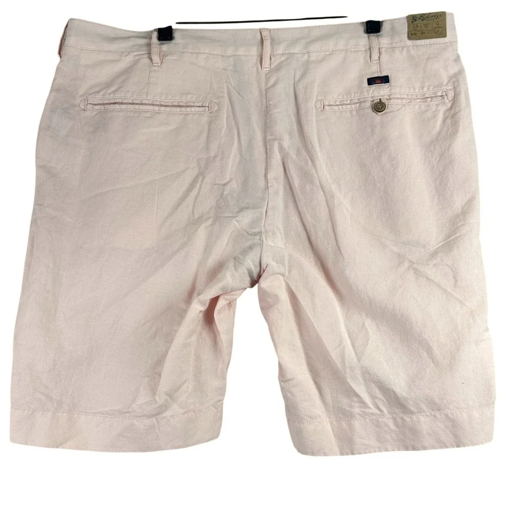 Faherty Linen Cotton Blend Shorts‎ Mens 38 Pink Coastal Summer MBU2263-SPK